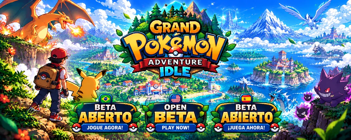 Grand Pokémon Adventure em Beta Aberto: jogue agora